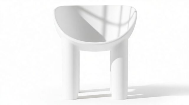 The Roly Poly – White, Dining Chair