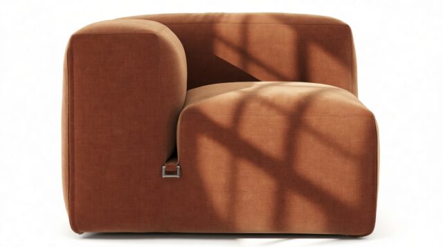 The Le Mura – Rust Chenille, Left Arm