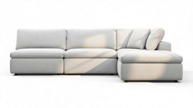 The Ciel – Dove Linen, Sectional (Right Chaise)
