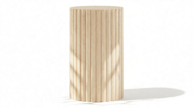 The Kronos – Travertine, Side Table