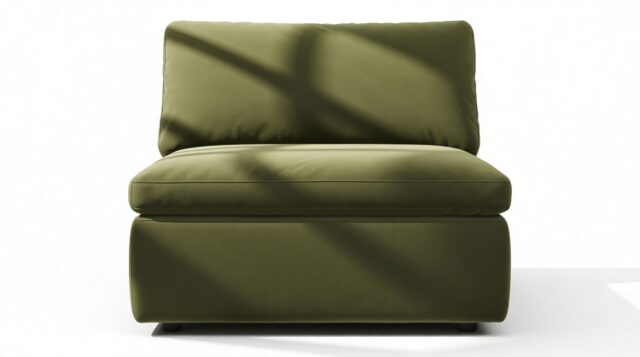 The Ciel – Spruce Luxe Velvet, Armless Module