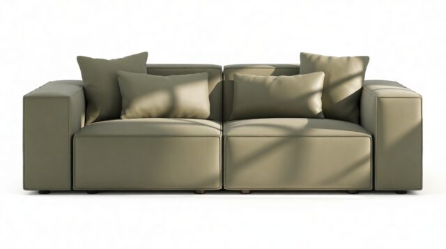 The Arlesia – Sage Vegan Suede, Two Seater