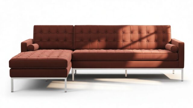 The Florence – Burgundy Luxe Velvet, Three Seater Sofa