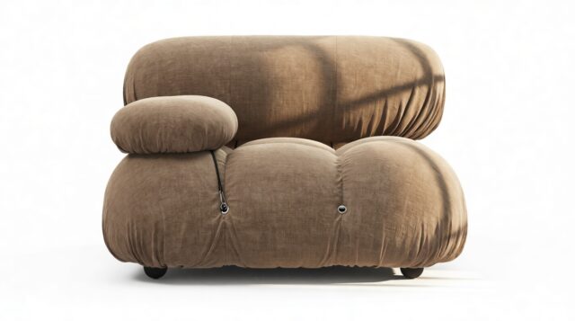 The Bellini – Cappuccino Brown Chenille, Left Arm