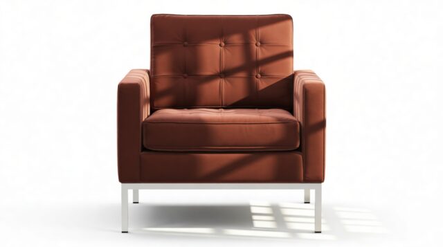 The Florence – Burgundy Luxe Velvet, Lounge Chair