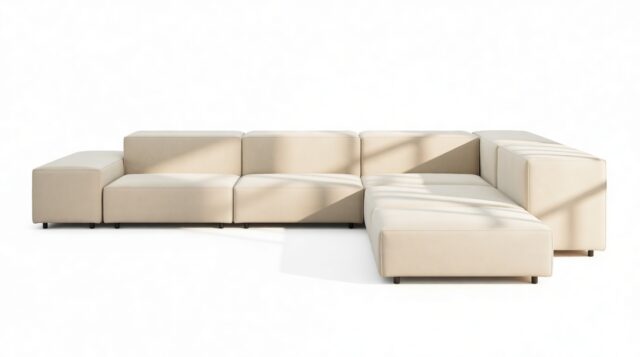 The Extrasoft – Eggshell Vegan Suede, Corner (Right)