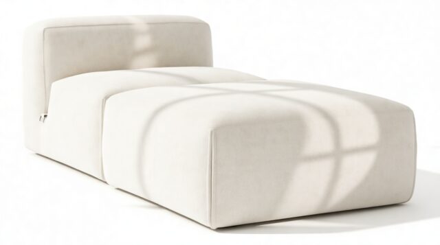 The Le Mura – Natural Linen, Chaise Lounge