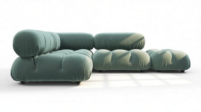 The Bellini – Jadeite Luxe Velvet, Sectional (Small Left Corner)