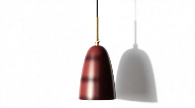 The Grasshopper – Burgundy, Pendant Lamp