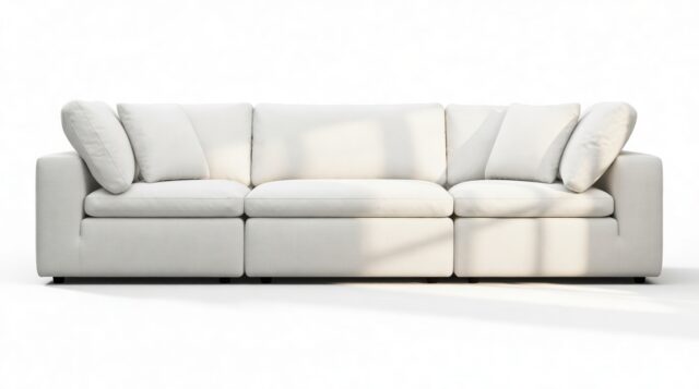 The Ciel – White Linen, Three Seater