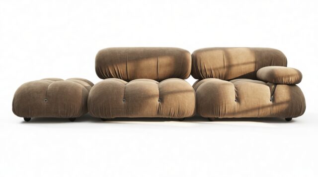 The Bellini – Cappuccino Brown Chenille, Open End Sofa (Left)