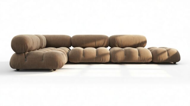 The Bellini – Cappuccino Brown Chenille, Sectional (Left Corner)