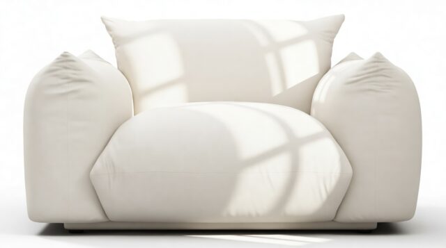 The Marenco Outdoor – Soft White Performance Weave (Outdoor), Lounge Chair