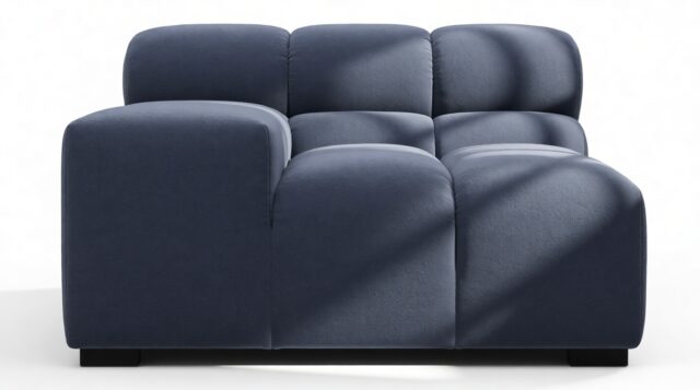 The Tufty – Royal Blue Wool, Armrest (Left)