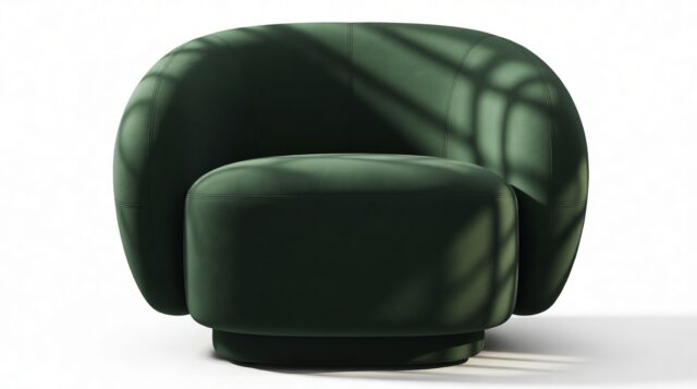 The Julep – Empress Green Velvet, Lounge Chair