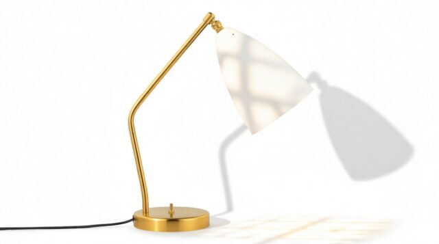 The Grasshopper – White, Table Lamp