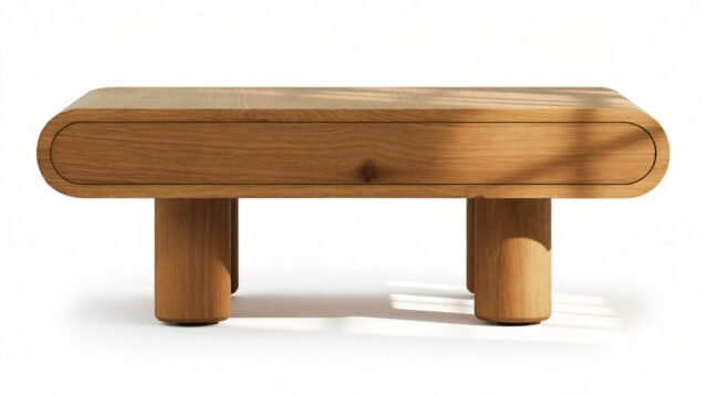 The Rivière – Walnut, Side Table