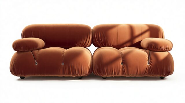 The Bellini – Spice Velvet, Two Seater Sofa