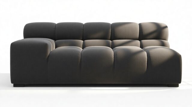 The Tufty – Ink Brushed Weave, Extra Large Armrest (Left)