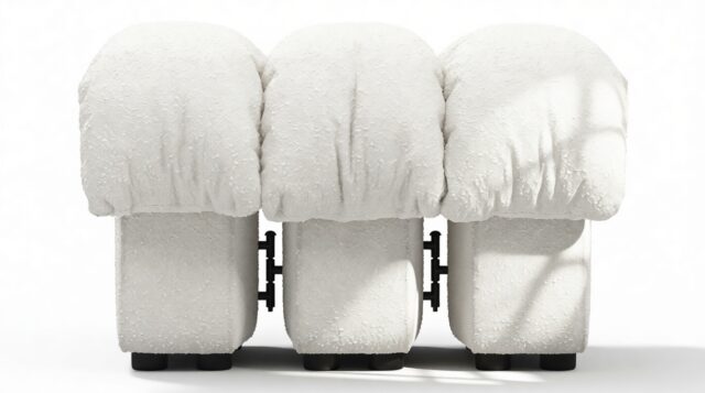 The DS 600 – White Boucle, Ottoman