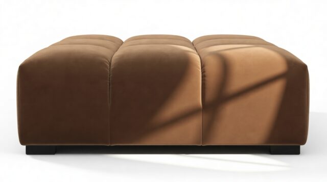 The Tufty – Mocha Velvet, Ottoman
