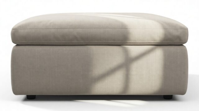The Ciel – Beige Linen, Ottoman