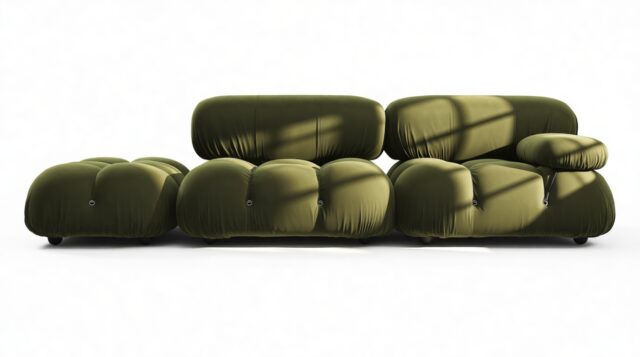 The Bellini – Thyme Luxe Velvet, Open End Sofa (Left)