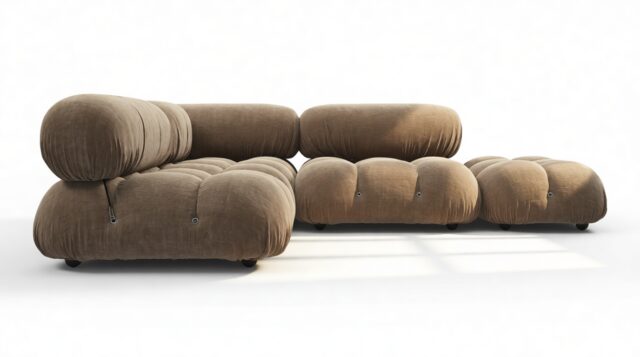 The Bellini – Cappuccino Brown Chenille, Sectional (Small Left Corner)