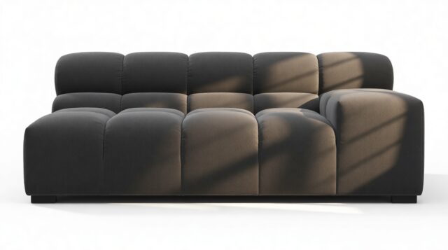 The Tufty – Ink Brushed Weave, Extra Large Armrest (Right)