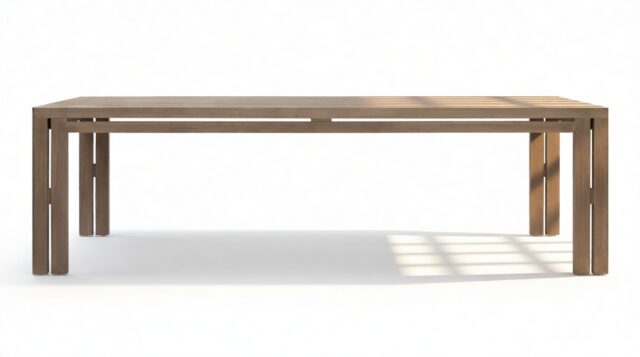 The Prestigio – Weathered Teak, 98in Dining Table