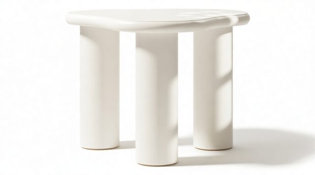 The Averin – Ivory, Side Table