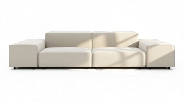 The Extrasoft – Oatmeal Brushed Weave, Two Seater Sofa