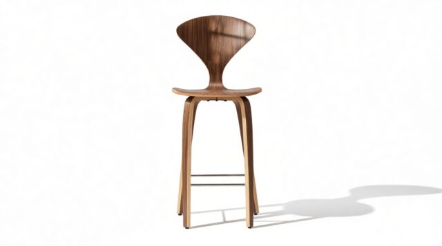 The Norman – Walnut, Counter Stool