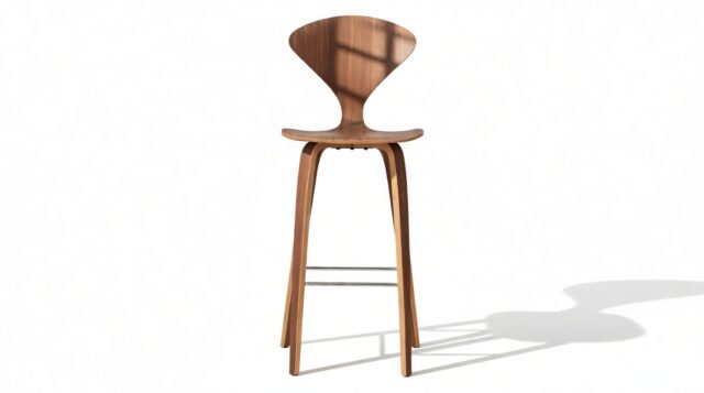 The Norman – Walnut, Bar Stool