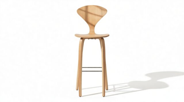 The Norman – Oak, Bar Stool