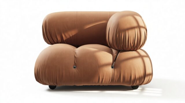 The Bellini – Tan Vegan Leather, Right Corner