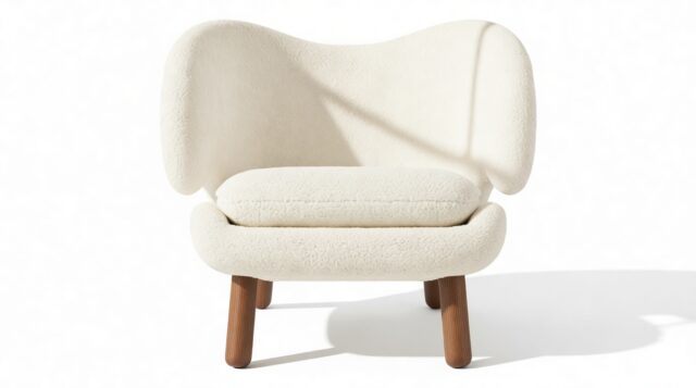 The Pelican – White Long Hair Sherpa