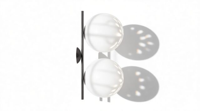 The IC – Pewter, Double Wall And Ceiling Light