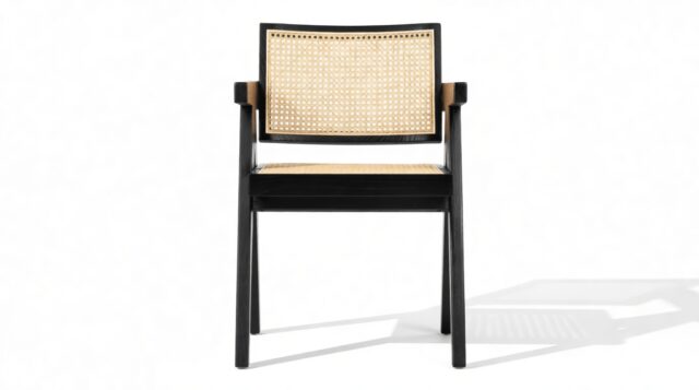 The Jeanneret Armchair – Black, Armchair