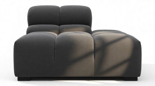 The Tufty – Ink Brushed Weave, End Armless (Right)