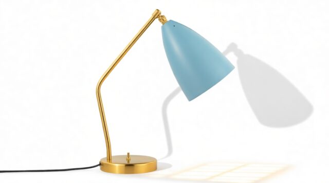 The Grasshopper – Blue, Table Lamp