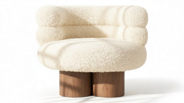 The Lina – White Long Hair Sherpa