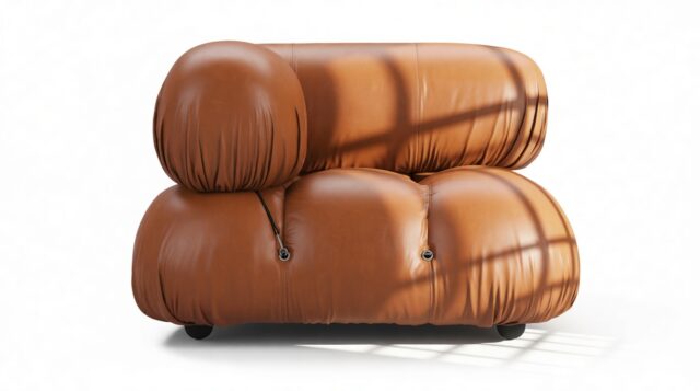 The Bellini – Tan Premium Leather, Left Corner