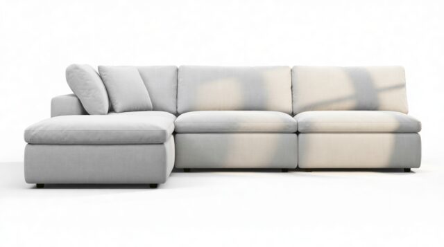 The Ciel – Dove Linen, Sectional (Left Chaise)