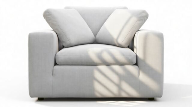 The Ciel – Dove Linen, Lounge Chair