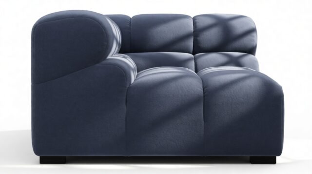 The Tufty – Royal Blue Wool, Corner (Left)