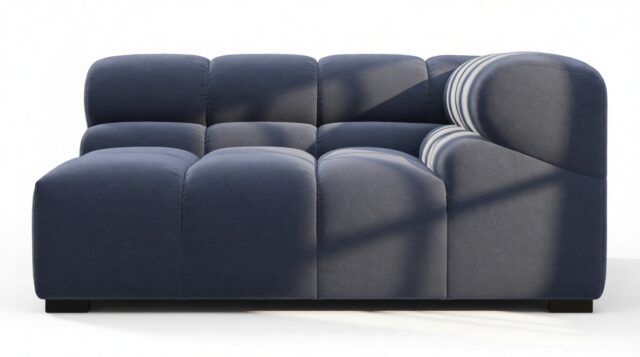 The Tufty – Royal Blue Wool, Large Corner (Right)