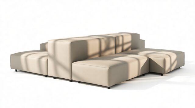 The Extrasoft – Beige Gray Vegan Leather, Combination 1 (Right)