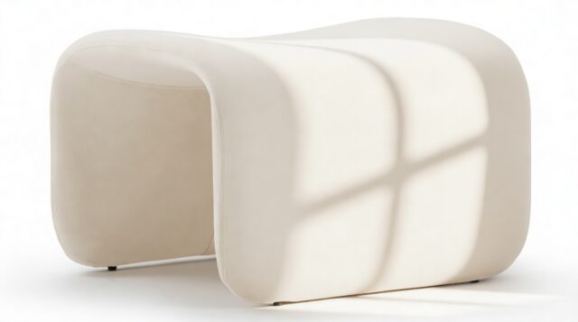 The Etcetera – Champagne Velvet, Ottoman