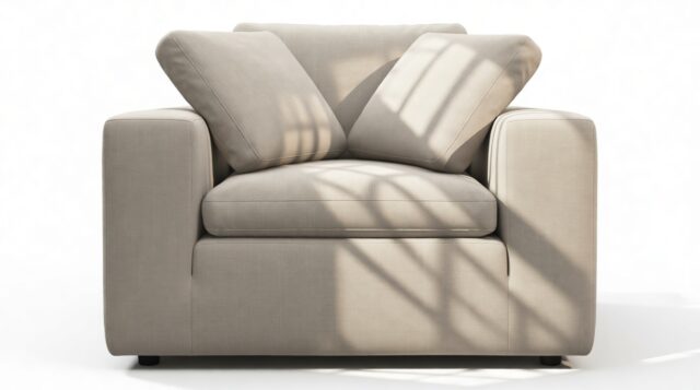 The Ciel – Beige Linen, Lounge Chair